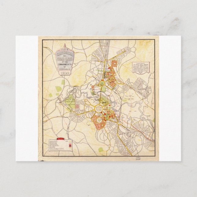 Cartão Postal Território Australiano da Capital Australiano - Ca (Frente)