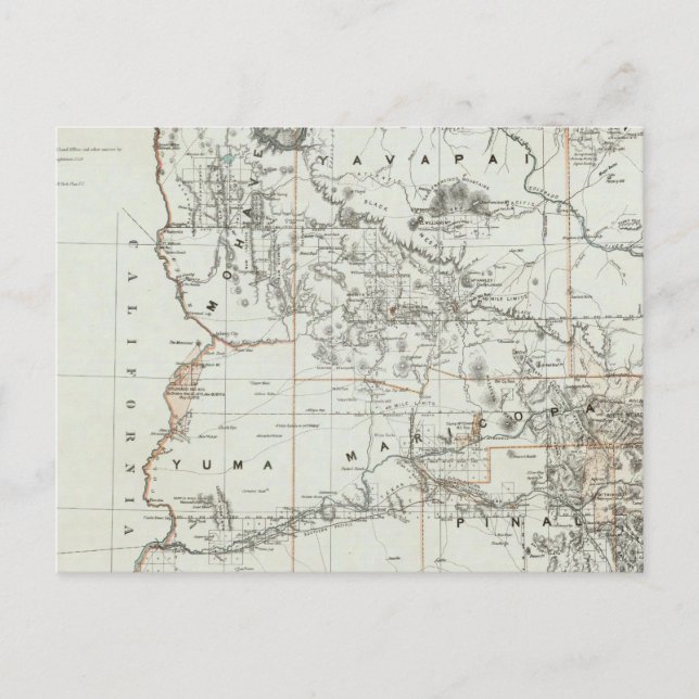 Cartão Postal Território Da Arizona (Frente)