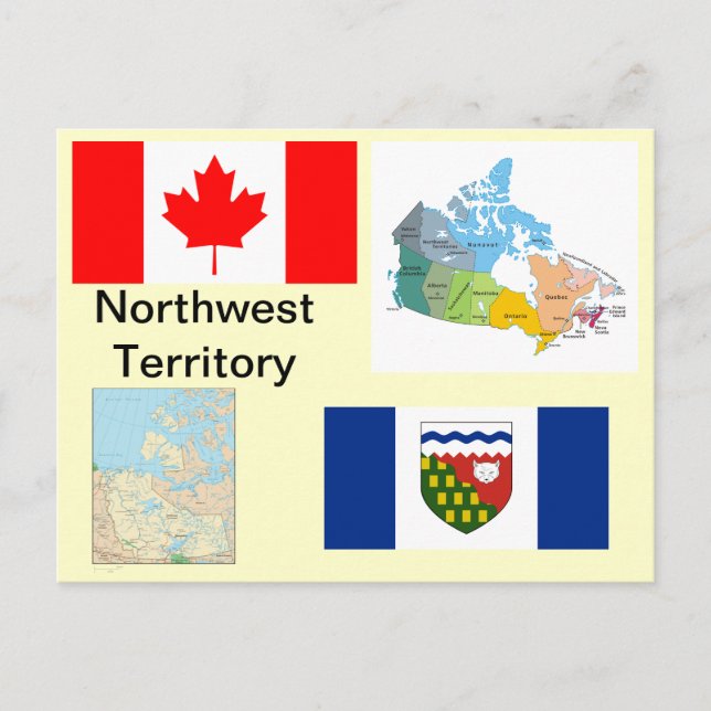 Cartão Postal Território do Noroeste do Canadá (Frente)