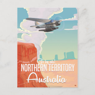Cartão Postal território do norte Austrália viagem desenho anima