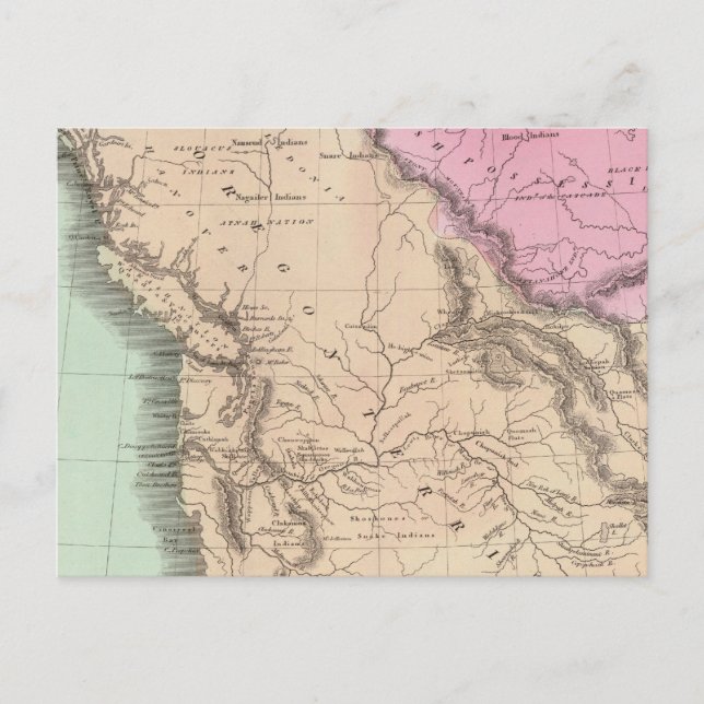 Cartão Postal Território do Oregon (Frente)