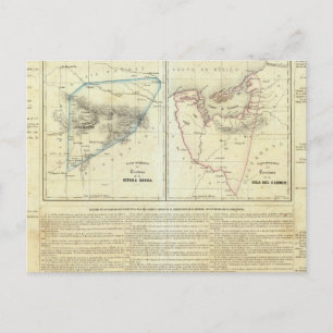 Cartão Postal Territórios de Sierragorda e Isla del Carmen