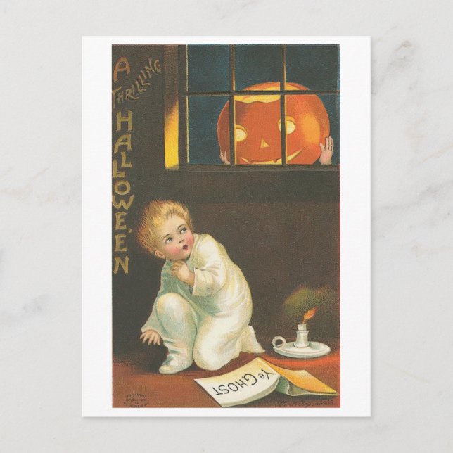 Cartão Postal Terror de Halloween (Frente)