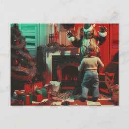 Cartão Postal Terror de Natal Retrô