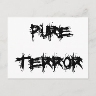 Cartão Postal Terror Puro Assustador do Tema do Halloween Via Fi