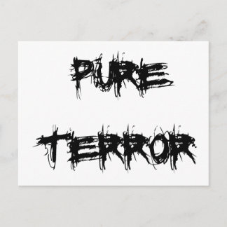 Cartão Postal Terror Puro Assustador do Tema do Halloween Via Fi