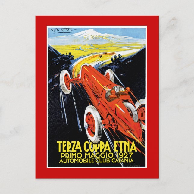 Cartão Postal Terza Coppa Etna (Frente)