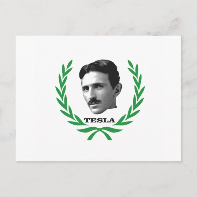 Cartão Postal tesla próximo (Frente)