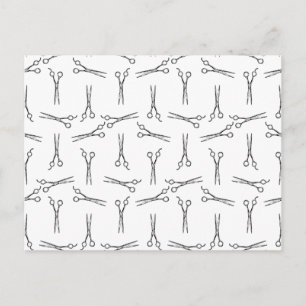Cartão Postal Tesoura de Cabeleireiro Salão CUSTOM COR BG