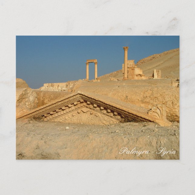 Cartão Postal Tesouro Enterrado, Palmyra, Síria Antiga (Frente)