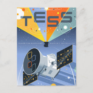 Cartão Postal Tess Space Telescope Poster.
