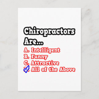 Cartão Postal Teste de Chiropractor...Piada