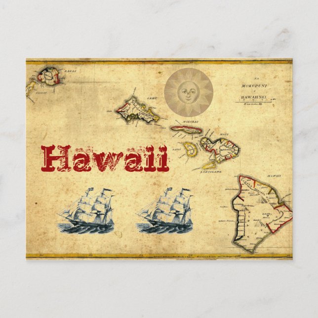 Cartão Postal Teste de Havaí (Frente)