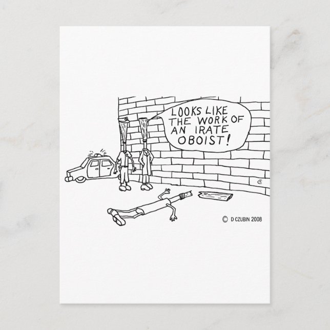 Cartão Postal Teste de parede (Frente)