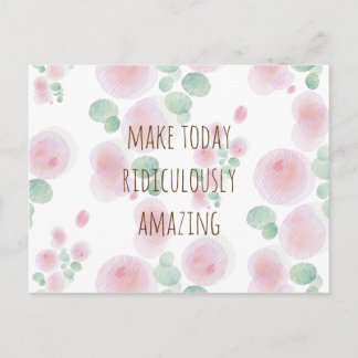 Cartão Postal Teste padrão de flor