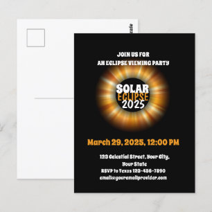 Cartão Postal Testemunhando o Eclipse Solar Parcial 29/3/2025