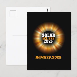 Cartão Postal Testemunhando o Eclipse Solar Parcial 29/3/2025