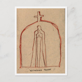 Cartão Postal Testemunhando Pensamentos.