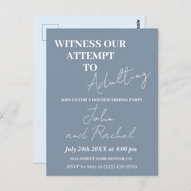 Cartão Postal Testemunhem nossa tentativa de adulterar o partido (Frente/Verso)