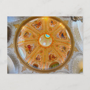 Cartão Postal Teto da Cúpula da Frauenkirche, Dresden, Alemanha