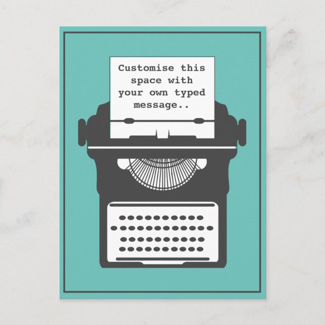 Cartão Postal Teto de Mensagem Personalizada da Máquina de Digit (Frente)