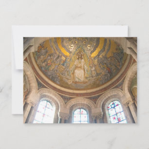 Cartão Postal Teto Mosaico da Basilica Sacré-Coeur