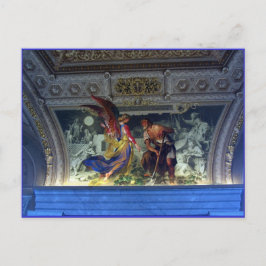 Cartão Postal Teto no Museu do Vaticano em Roma