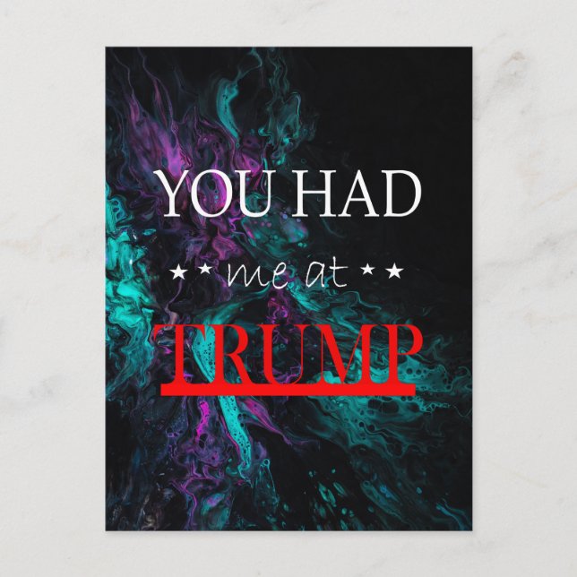 Cartão Postal Teve-me em Trump (Frente)