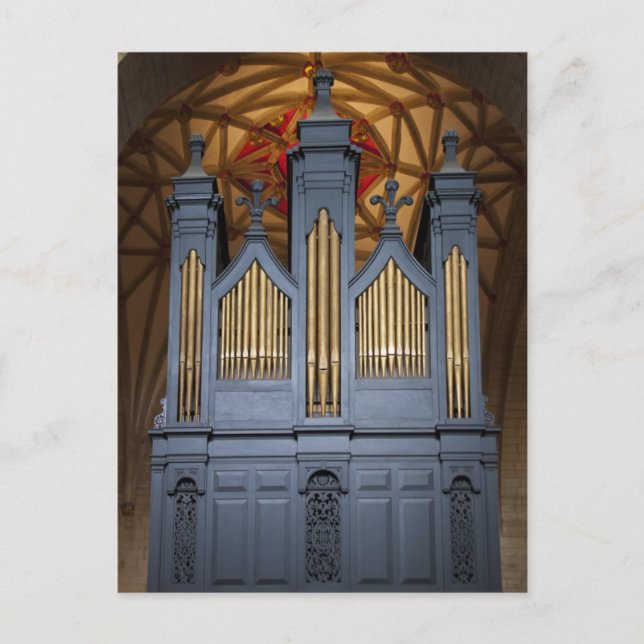 Cartão Postal Tewkesbury Abbey organ,  UK postcard (Frente)