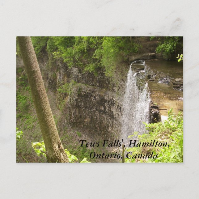 Cartão Postal 'Tews Falls', Hamilton, Não... (Frente)