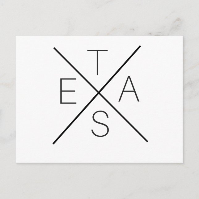 Cartão postal TEXAS (Frente)