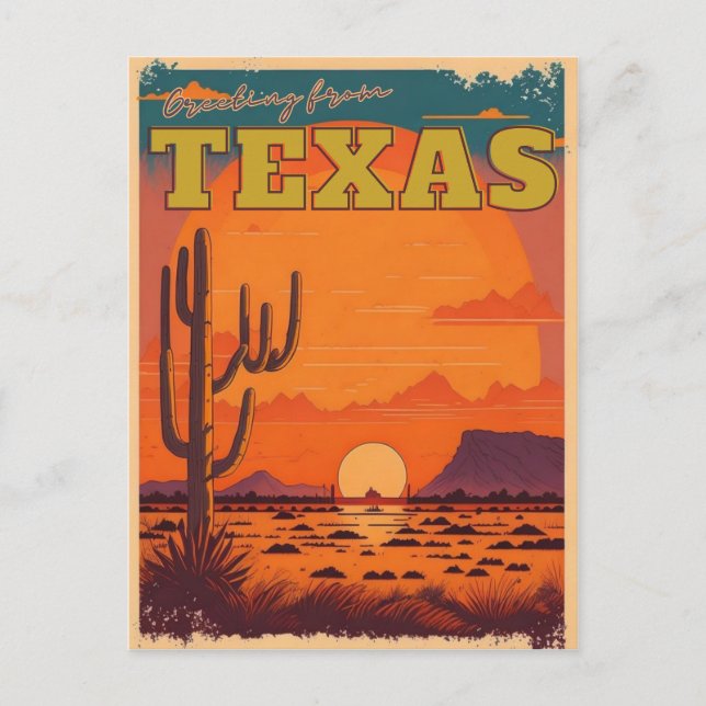 Cartão Postal Texas (Frente)