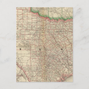 Cartão Postal Texas e Território Indígena