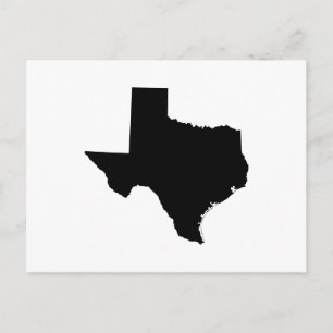 Cartão Postal Texas em preto e branco
