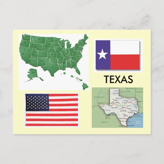 Cartão Postal Texas, EUA (Frente)