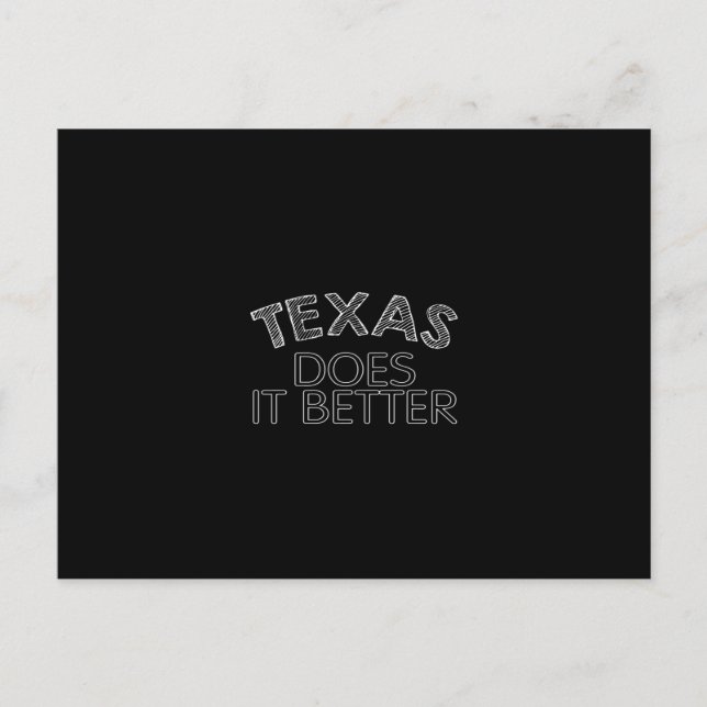Cartão Postal Texas faz melhor (Frente)