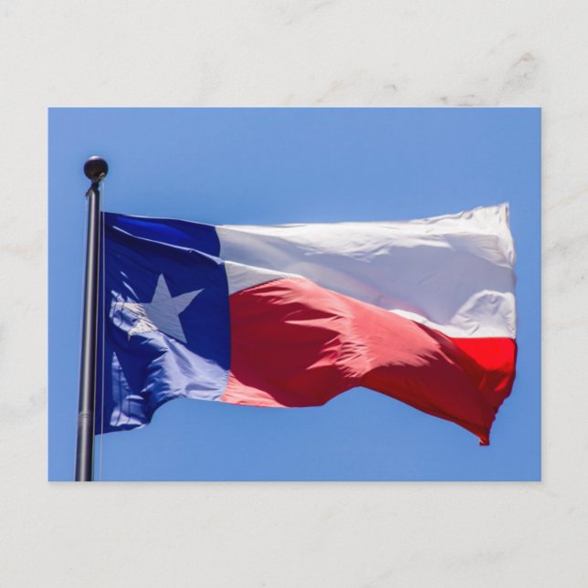 Cartão Postal Texas Flag (Frente)