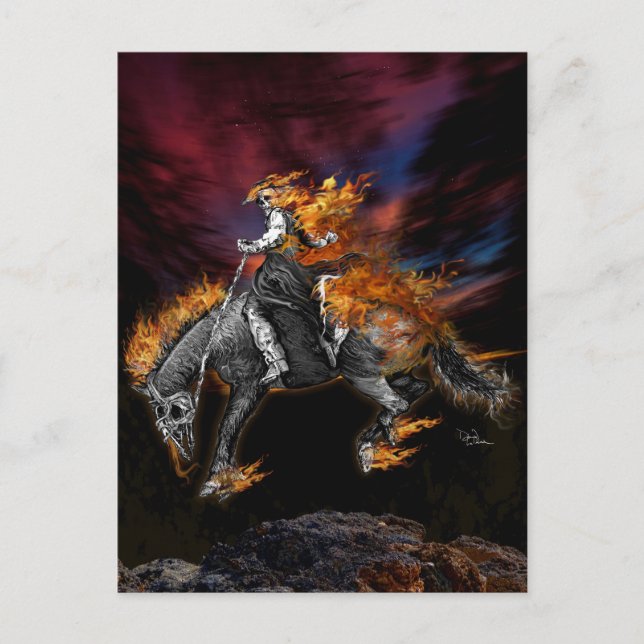 Cartão Postal Texas Ghost Rider (Frente)