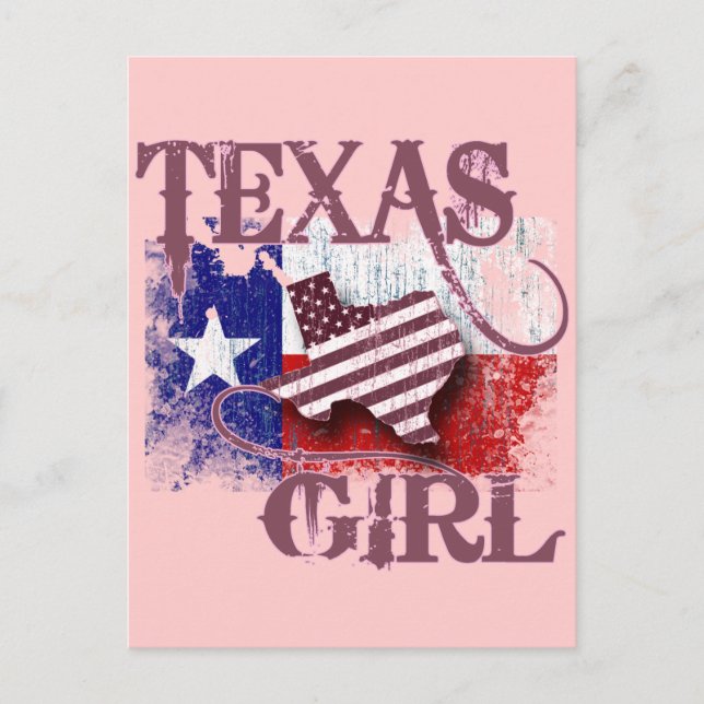 CARTÃO POSTAL TEXAS GIRL (Frente)