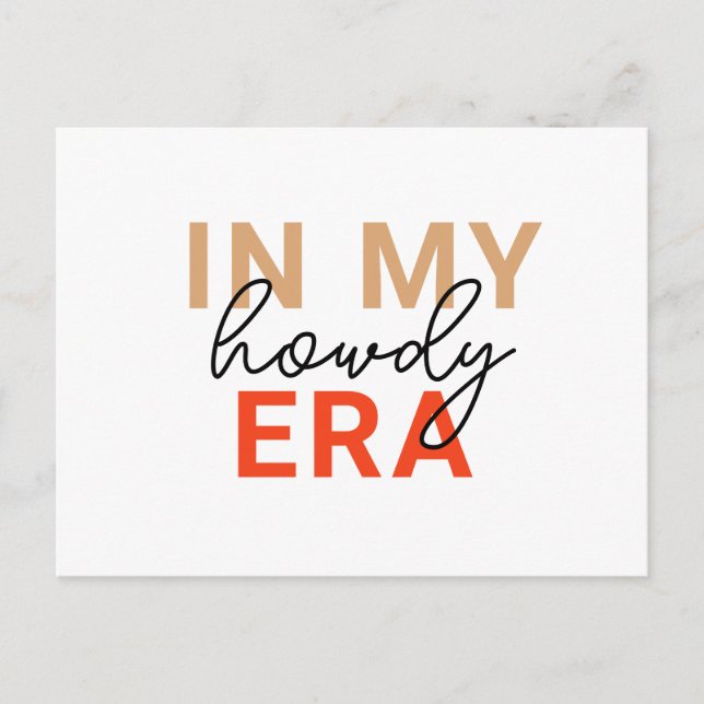 Cartão Postal Texas Howdy Era (Frente)