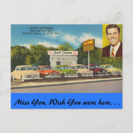 Cartão Postal Texas, Lloyd Chapman Auto, Fort Worth