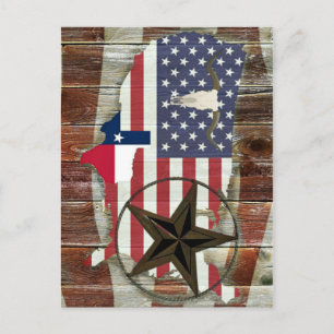 Cartão Postal Texas Lone Star Texas Long Horn