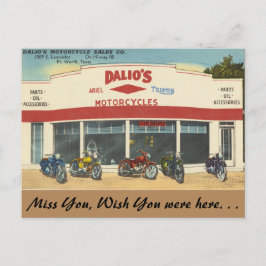Cartão Postal Texas, Motociclos de Dalio, Forte Valente
