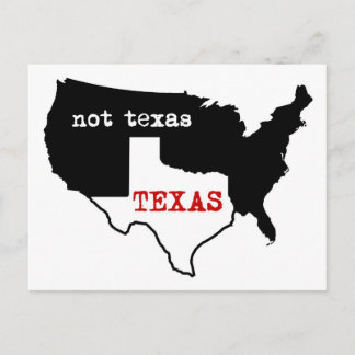 Cartão Postal Texas / Não Texas