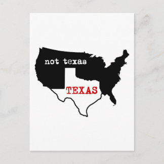 Cartão Postal Texas / Não Texas