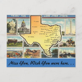 Cartão Postal Texas, o Estado da Estrela Solitária