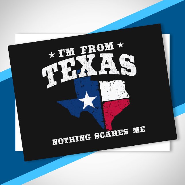 Cartão Postal Texas Pride - Meme do Texas - Bandeira do Estado d (Criador carregado)
