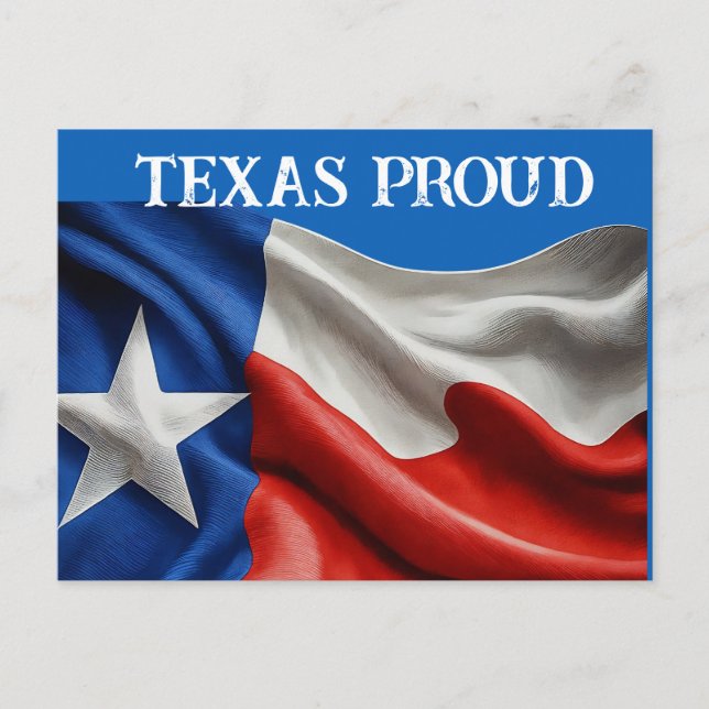 CARTÃO POSTAL TEXAS PROUD (Frente)