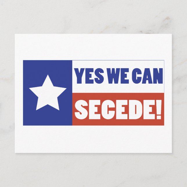 Cartão Postal Texas Secede (Frente)