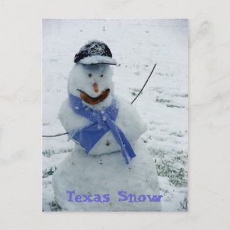 Cartão Postal Texas Snow